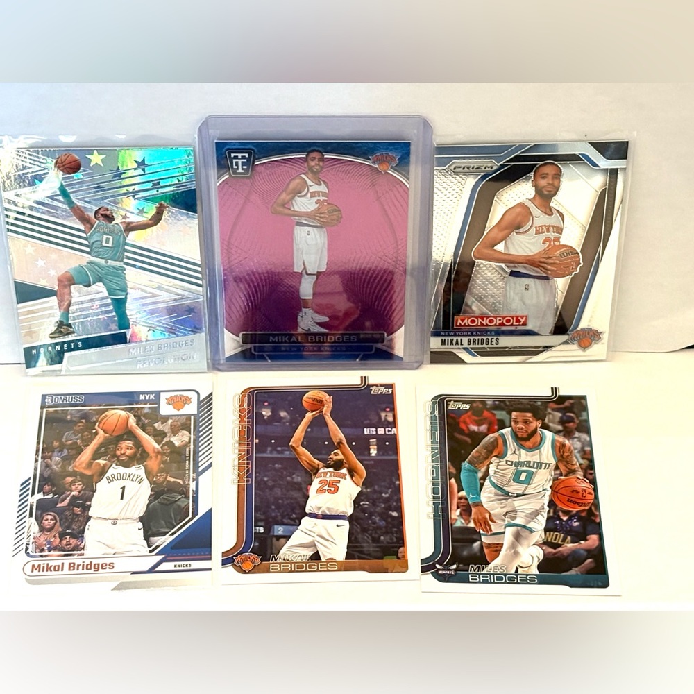 Miles and Mikal Bridges Basketball Cards Lot
